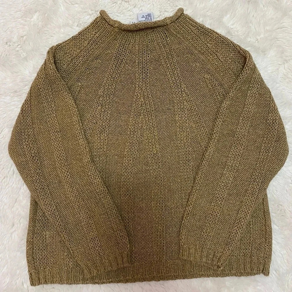 Robert Scott Petites knit tan long sleeve sweater size small - Picture 3 of 4